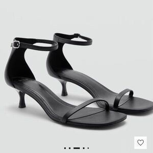 Mango Strappy Kitten Heels